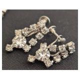 DR - Vintage Rhinestone Jewelry Set with Necklaces and Assorted Earrings