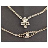 DR - Vintage Rhinestone Jewelry Set with Necklaces and Assorted Earrings