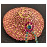 DR - Set of 5 Bauer Rhinestone Brooches - Hat, Ice Cream, Flags, and Clover