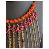 DR - Chan Luu 16 inch Beaded Necklace with Gold-Tone Chains
