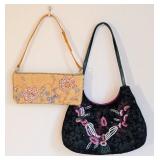 ML - Chan Luu Embroidered and Embellished Handbag and Clutch Set