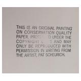 ML - Pat Scheurich Signed Abstract Mixed Media Painting 