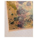 ML - Pat Scheurich Signed Abstract Mixed Media Painting 