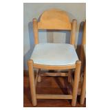 LL - Set of 3 Shafer Commercial Counter Height Stools with Light Wood Frame