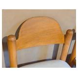 LL - Set of 3 Shafer Commercial Counter Height Stools with Light Wood Frame