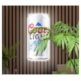 Coors Light LED Neon Beer Can Sign - Brand New