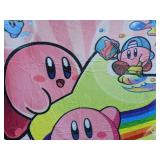 Kirby Character Print Fleece Throw Blanket 39" x 63" - Brand New