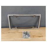 2 Bling License Plate Frames with Sparkly Rhinestones - Brand New