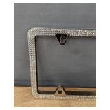 2 Bling License Plate Frames with Sparkly Rhinestones - Brand New
