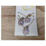 21 Beaded Elastic Bracelets & 3 Unicorn BFF Necklaces - Brand New