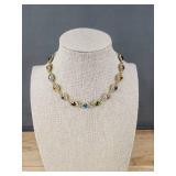 Colorful Crystal Choker Necklace - Brand New