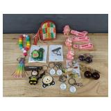 16 Fun Keychains: Haribo, Princess, SINEBEAR - Brand New