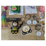 16 Fun Keychains: Haribo, Princess, SINEBEAR - Brand New