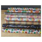 8 Rolls Spritz Gift Wrap in Assorted Patterns - Brand New