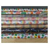 8 Rolls Spritz Gift Wrap in Assorted Patterns - Brand New
