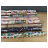 8 Rolls Spritz Gift Wrap in Assorted Patterns - Brand New