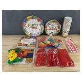 Building Blocks Birthday Party Supplies - Brand New