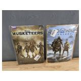 2 Metal 8 x 12in Signs: The Musketeers and God of War Ragnarok - Brand New