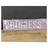 Princess St. Metal Sign, Pink, 4 x 15.75 Inch - Brand New