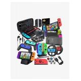 Deruitu Switch Accessories 18-in-1 Bundle Compatible with Nintendo Switch - Brand New
