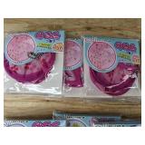 12 Round 8 Inch Folding Hand Fans, Assorted Designs - Brand New