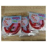 12 Round 8 Inch Folding Hand Fans, Assorted Designs - Brand New