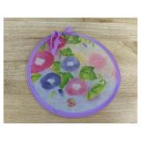 12 Round 8 Inch Folding Hand Fans, Assorted Designs - Brand New