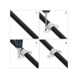 30 Rigid Pipe Strap Clamps Carbon Steel, 2-1/2 Inch - Brand New