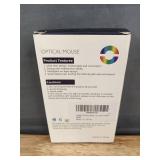 Wired USB Optical Mouse, Ultra-Slim Ergonomic Design, Plug and Play - Brand New