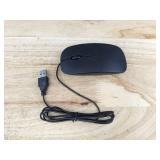 Wired USB Optical Mouse, Ultra-Slim Ergonomic Design, Plug and Play - Brand New
