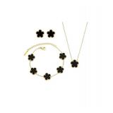 2 Stainless Steel Necklace, Earrings, and Bracelet Sets - Brand New