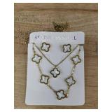 2 Stainless Steel Necklace, Earrings, and Bracelet Sets - Brand New