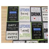 14 Brand New Kitchen Phrase Magnets - Brand New