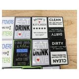 14 Brand New Kitchen Phrase Magnets - Brand New