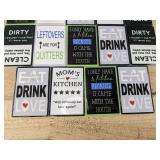 14 Brand New Kitchen Phrase Magnets - Brand New