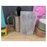 12 Assorted Kitchen Items: Storage, Foil, Infuser, Etc. - Brand New