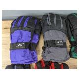 6 Kids Waterproof Winter Ski Gloves - Brand New
