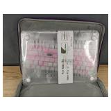 Purple Laptop Sleeve with MacBook Pro 13" Floral Hard Case - Brand New