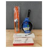 4 Kitchen Accessories: Milk Pot, Grater, Ice Cream Scoop, Thermometer - Brand New