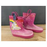 Meahyn Toddler Waterproof Unicorn Rain Boots Size 13 - Brand New