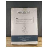 WSSROGY Family Toilet Seat with Toddler Seat, Slow Close, White - Brand New