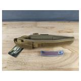 Flybrave Large Dog Collar, Khaki - Brand New