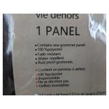 Outdoor Grommet Curtain Panel, 54 x 84 Inch, White - Brand New
