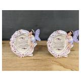 2 Lavender Fairy Friendship Picture Frames - Brand New