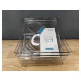 Vtopmart Stackable Storage Drawers, Clear Plastic - Brand New