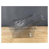 Vtopmart Stackable Storage Drawers, Clear Plastic - Brand New