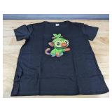 Pokemon Grookey Boys Short Sleeve T-Shirt Small Black - Brand New