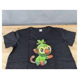 Pokemon Grookey Boys Short Sleeve T-Shirt Small Black - Brand New