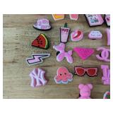 40 Designer Style Shoe Croc Charms, Pink Themed - Brand New