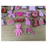 40 Designer Style Shoe Croc Charms, Pink Themed - Brand New
